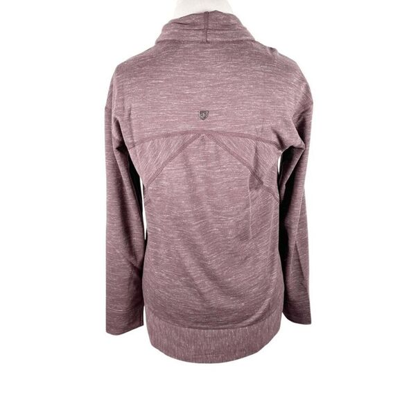 Kuhl Helix Wrap Purple Space Dye Print Cardigan Topper Pockets Outdoors Size S - Picture 2 of 9